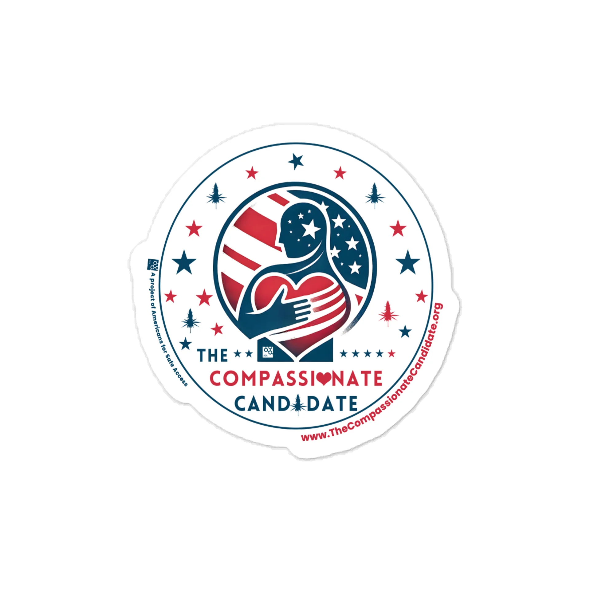 Compassionate Candidate Heart Vinyl Decal product image (1)
