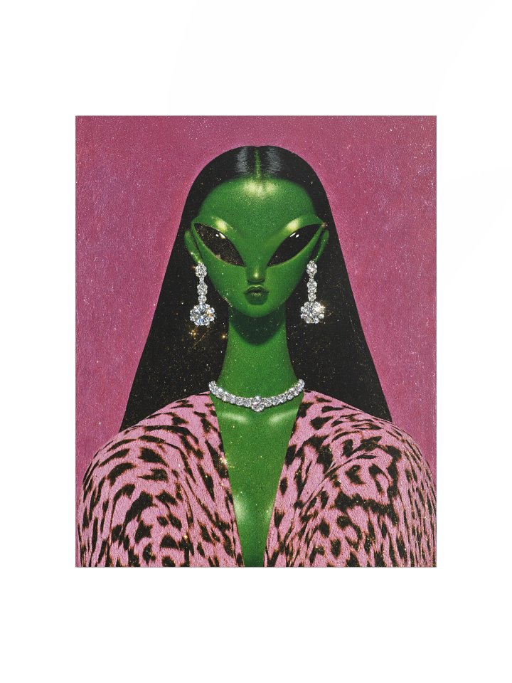 Sassy Alien Matte Paper Poster product image (1)