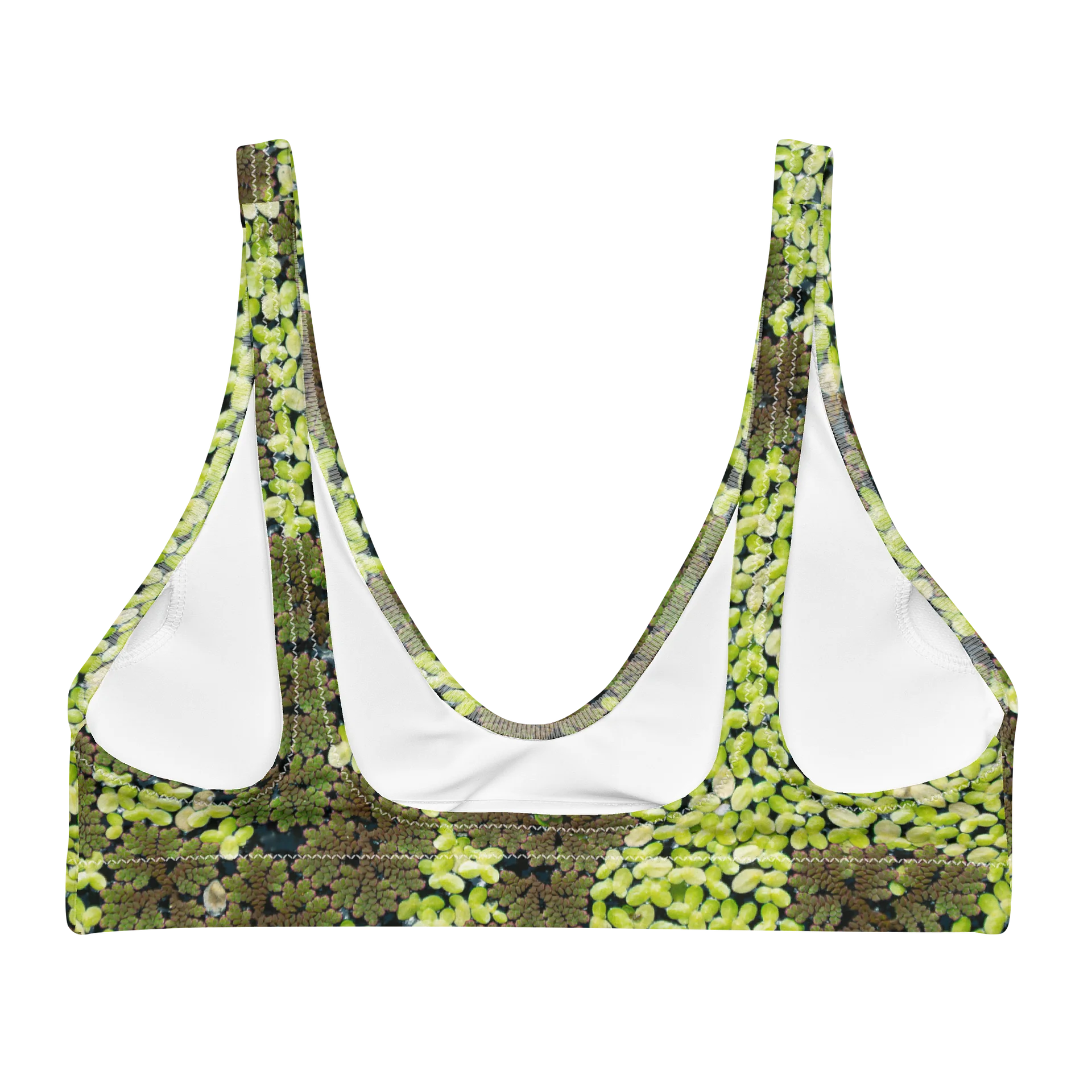 Verdant Life All-Over Print Recycled Padded String Bikini Top product image (2)