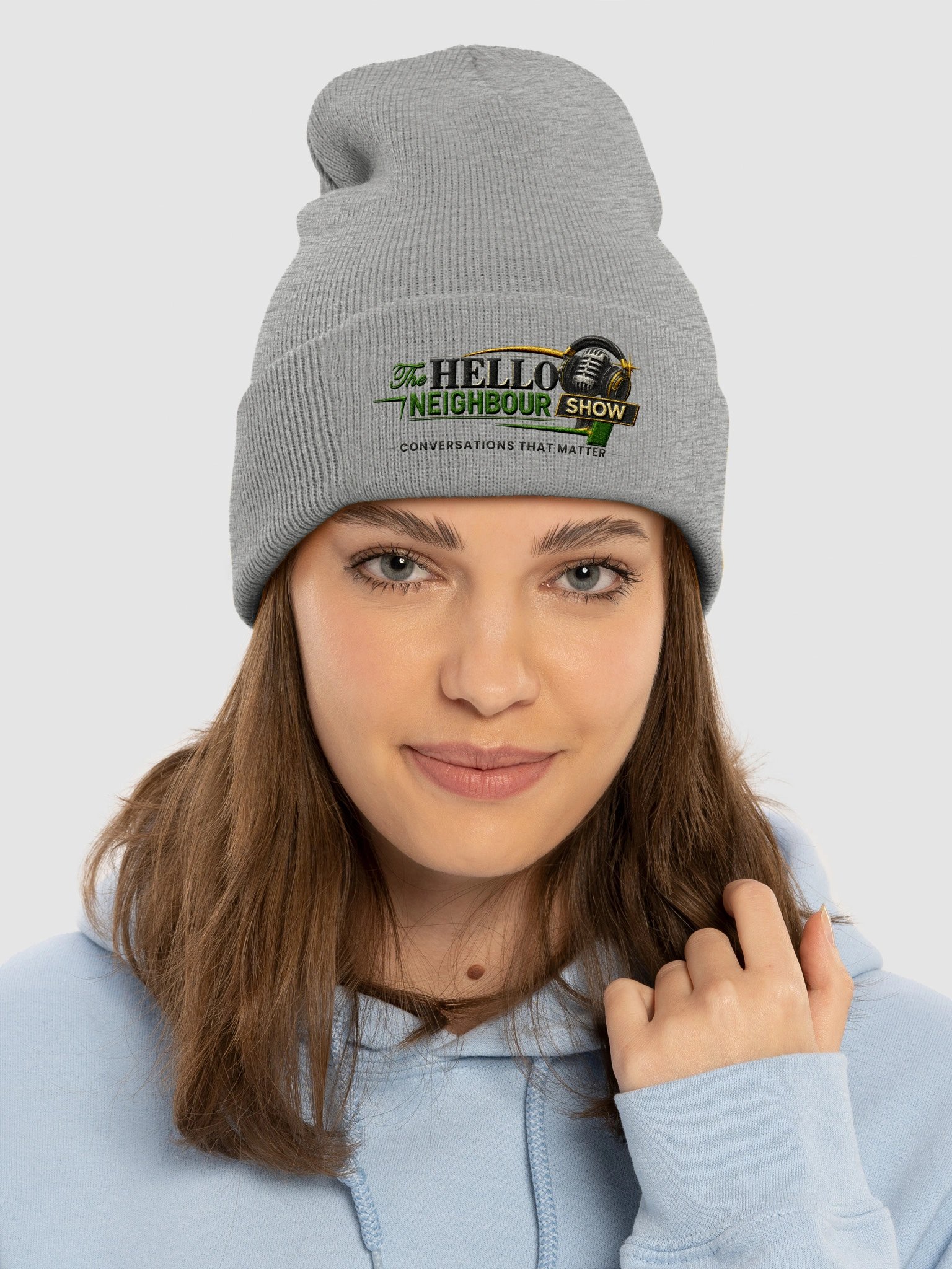 The Hello Neighbour Show™ Premium Embroidered Logo Cuffed Beanie | Official Knit Beanie product image (3)