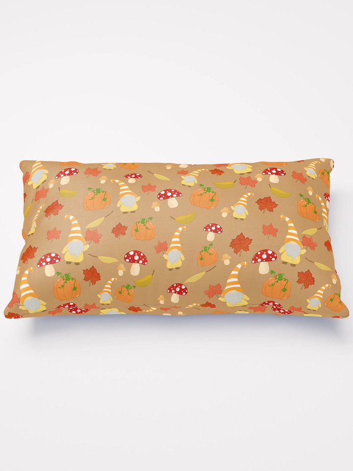 Fall with my Gnomies in Brown Pattern Pillow product image (2)