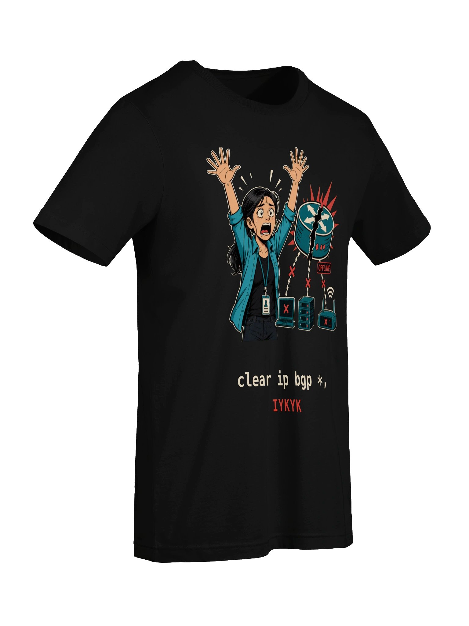 clear ip bgp * — IYKYK Tee (version 8) product image (7)