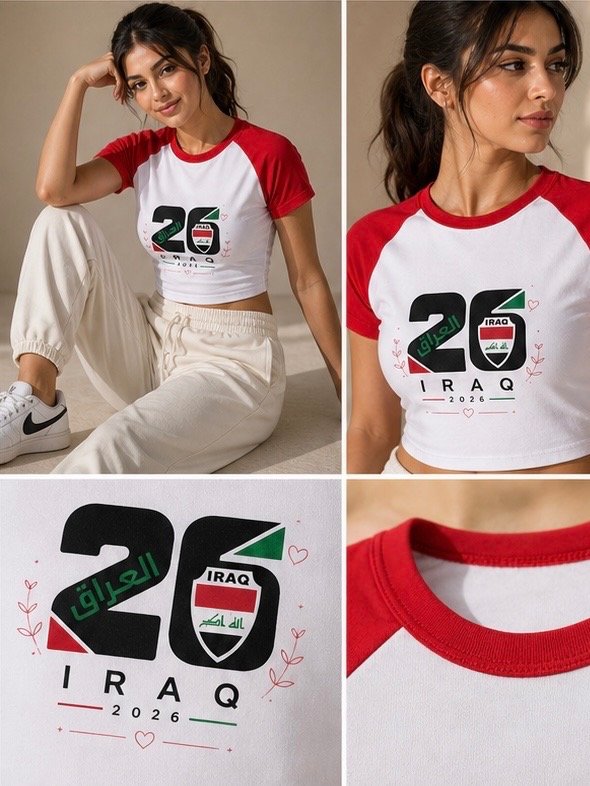 URA IQ26 – Iraq Women’s Love Edition Tee product image (7)