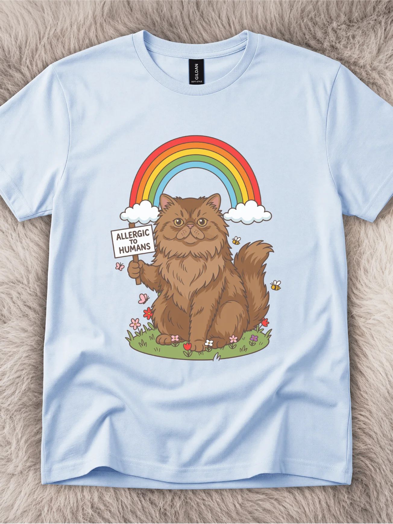 Allergic to Humans Persian Cat Shirt product image (1)