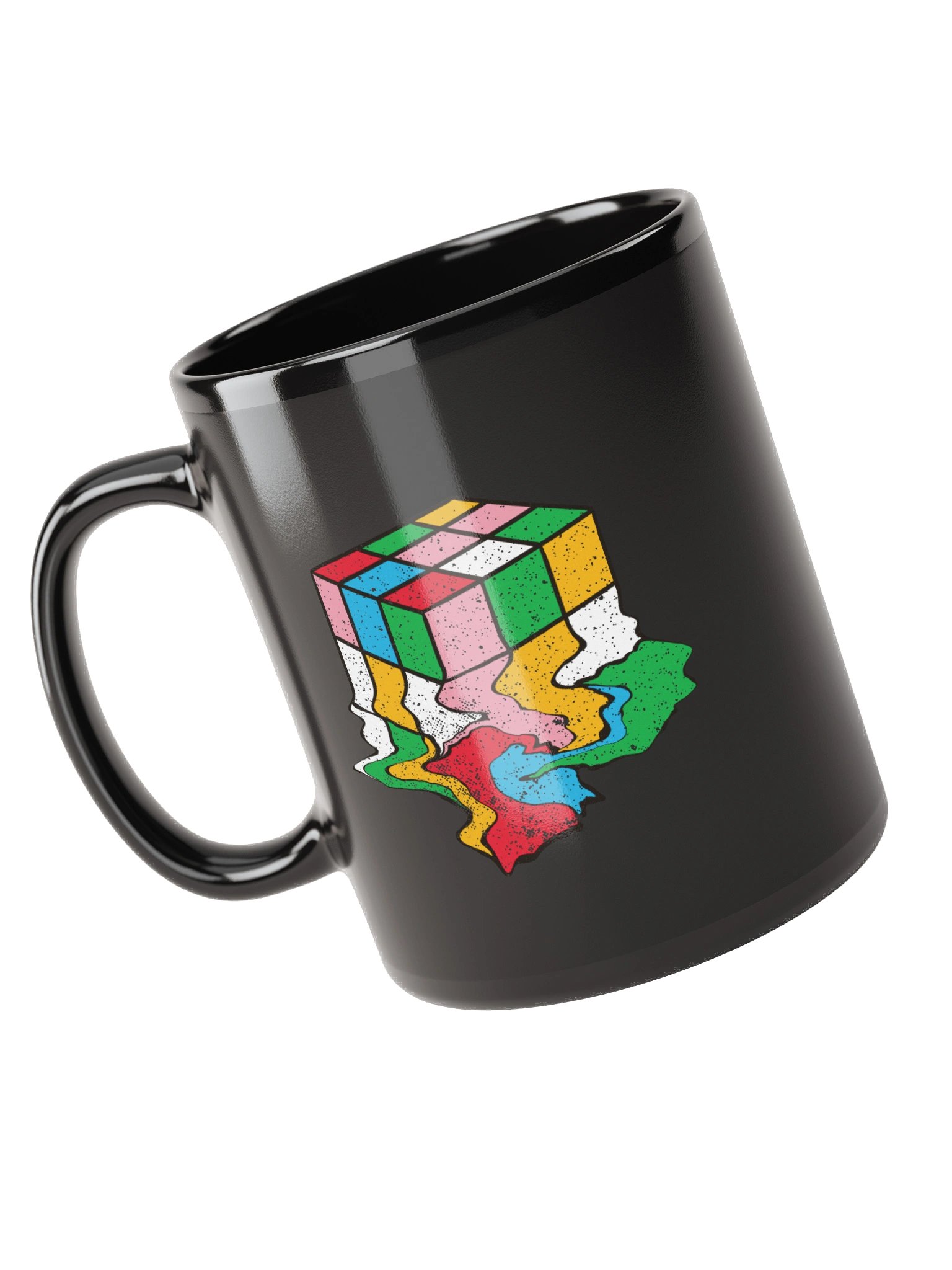 Melting Cube Black Mug - Double Sided Print product image (5)