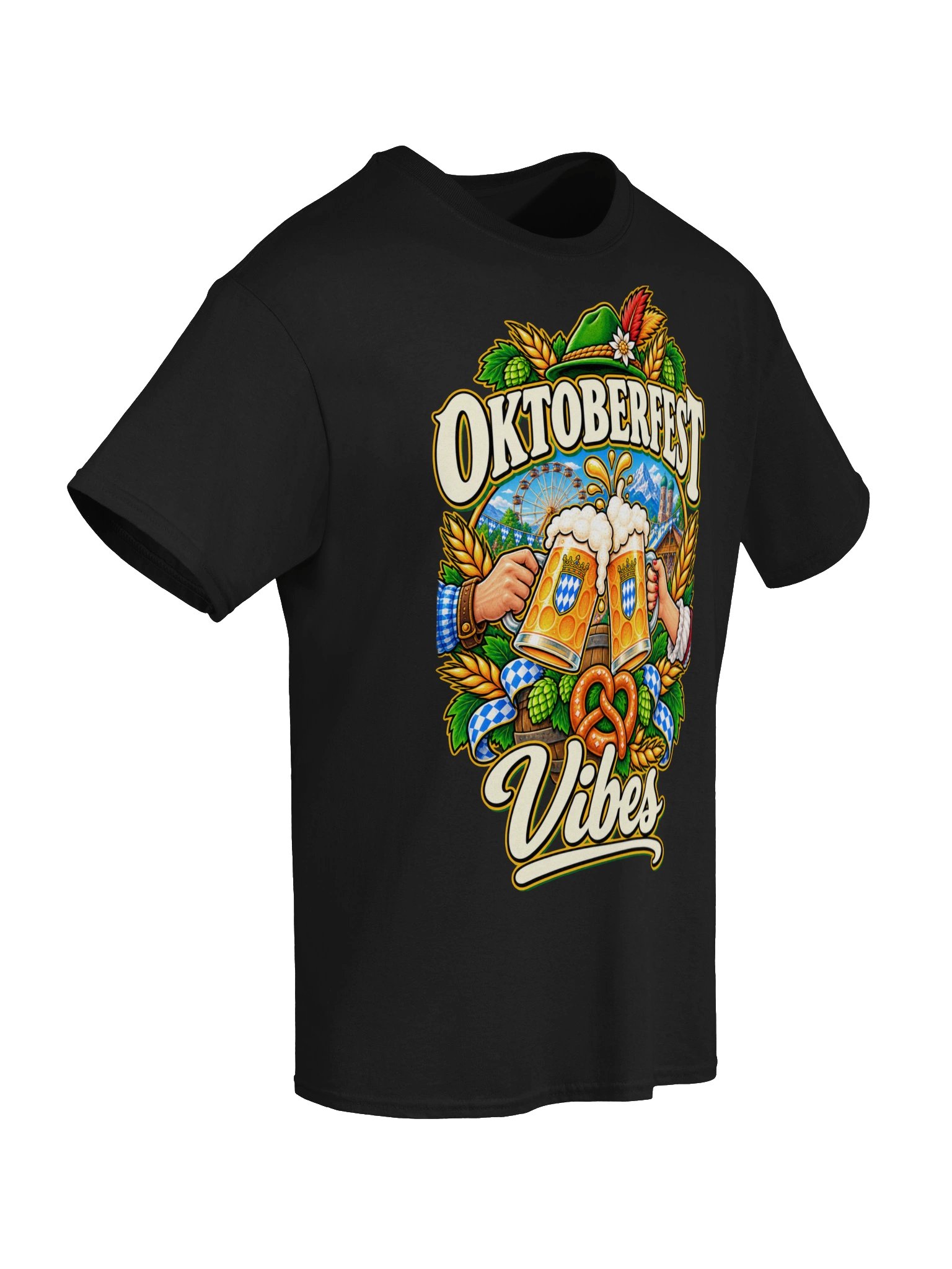 Oktoberfest Vibes Beer Steins Vintage Tee product image (68)