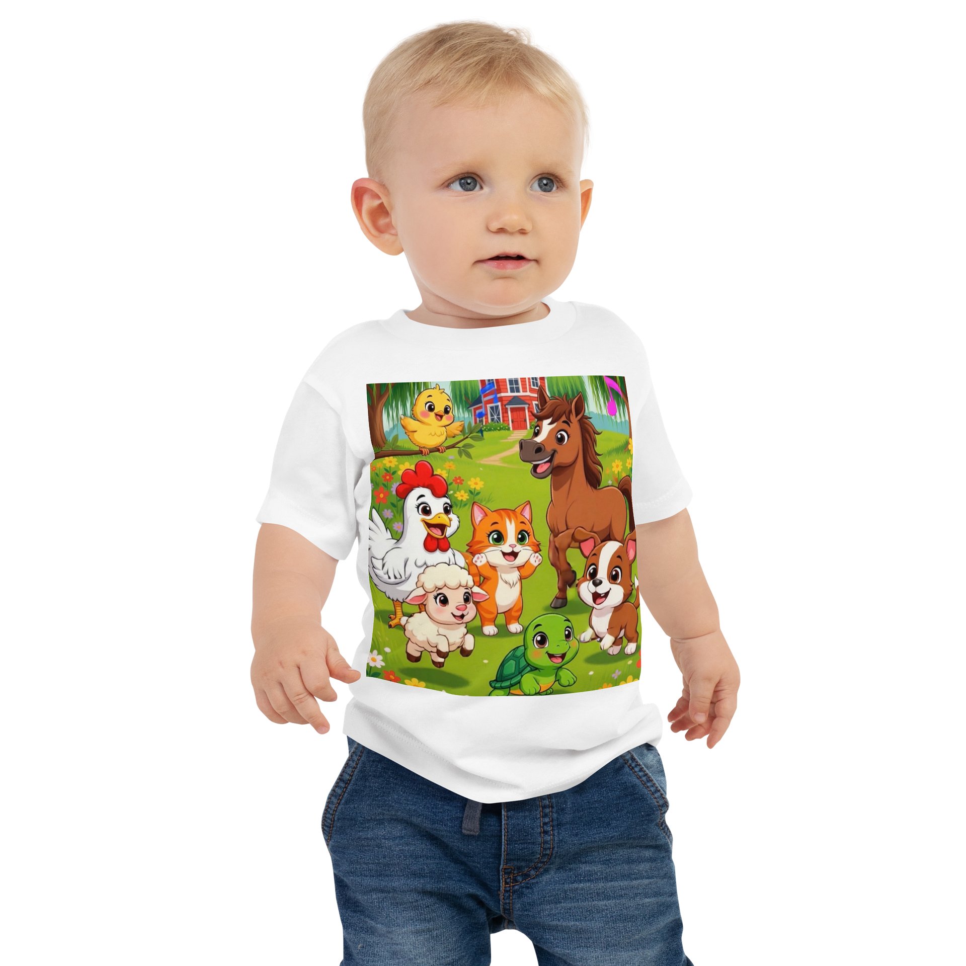 Chicken Horse & Donkey Farm Animal Child T-shirt product image (1)