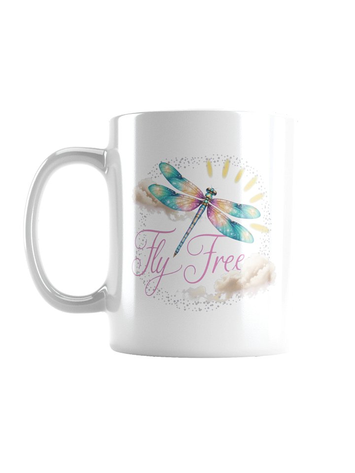 Fly Free Dragonfly Coffee Mug – Inspirational Nature Quote product image (1)