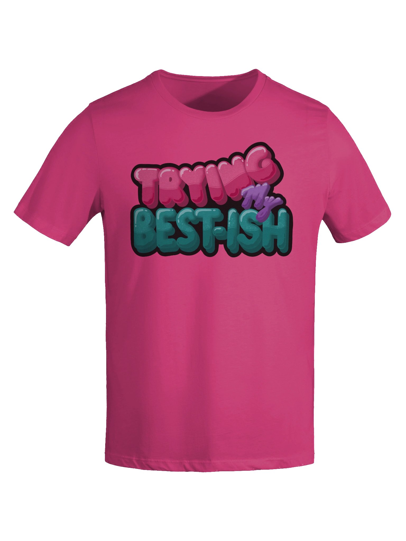 “TRYING MY BEST-ISH” - Kawaiifiti Style - Women's Relaxed-fit T-Shirt (Light) product image (7)