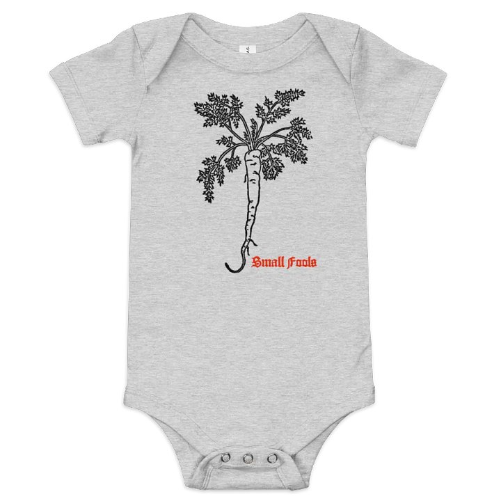 Very Small Fools Carrot Baby Onesie product image (1)