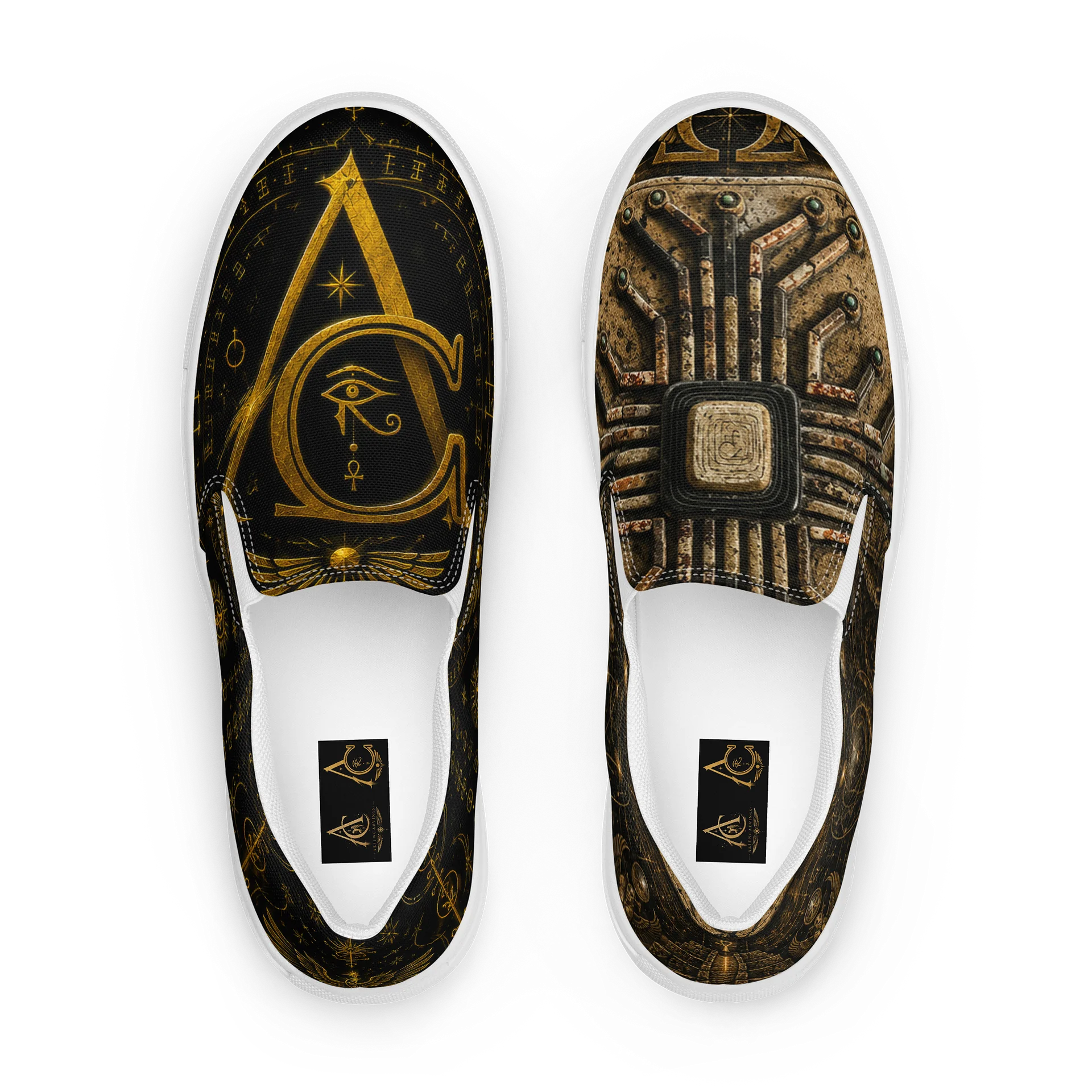 Womans Slip On Alpha and Omega Chiipped Shoe product image (1)