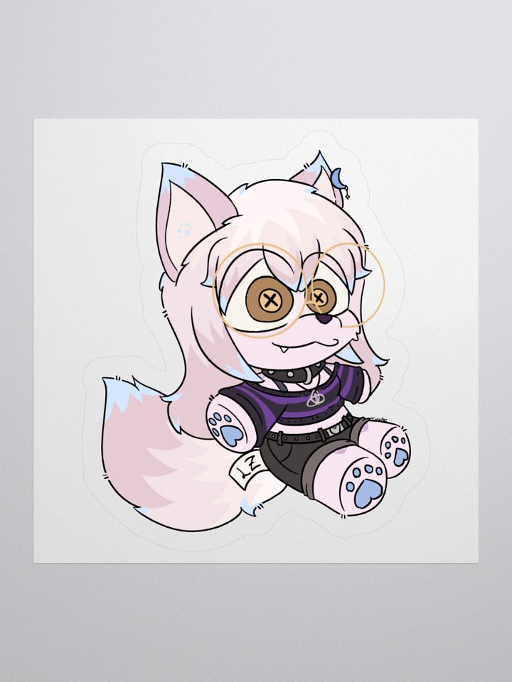 Lunazera Wolf Plushie Sticker product image (2)