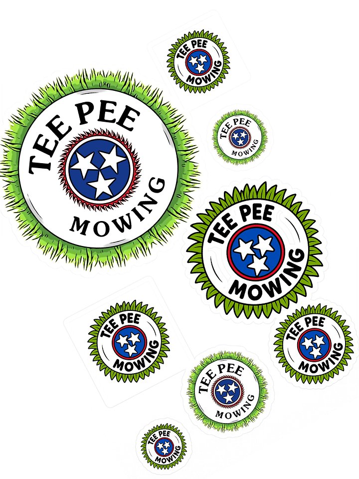 Tee Pee Mowing Stickers product image (1)