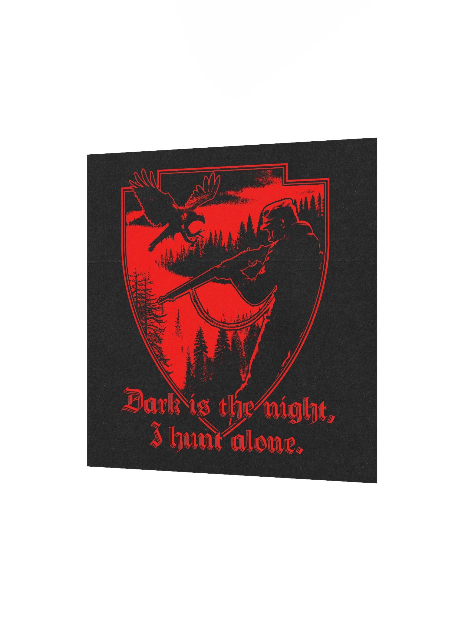 "I HUNT ALONE" POSTER RED product image (8)