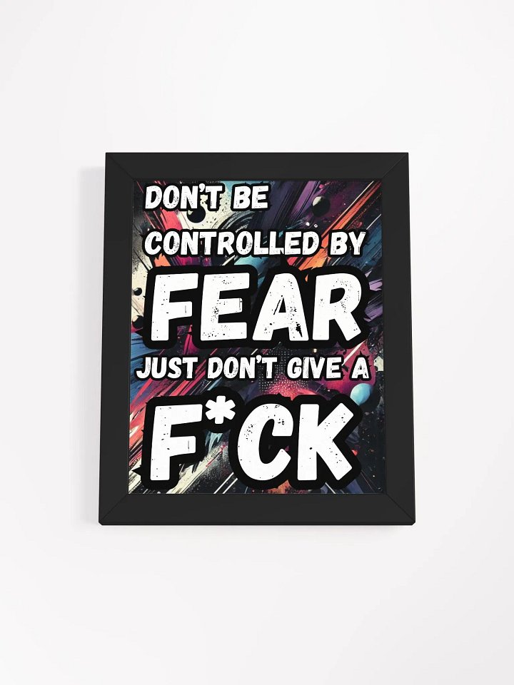 Fearless Graffiti Motivation Poster | 