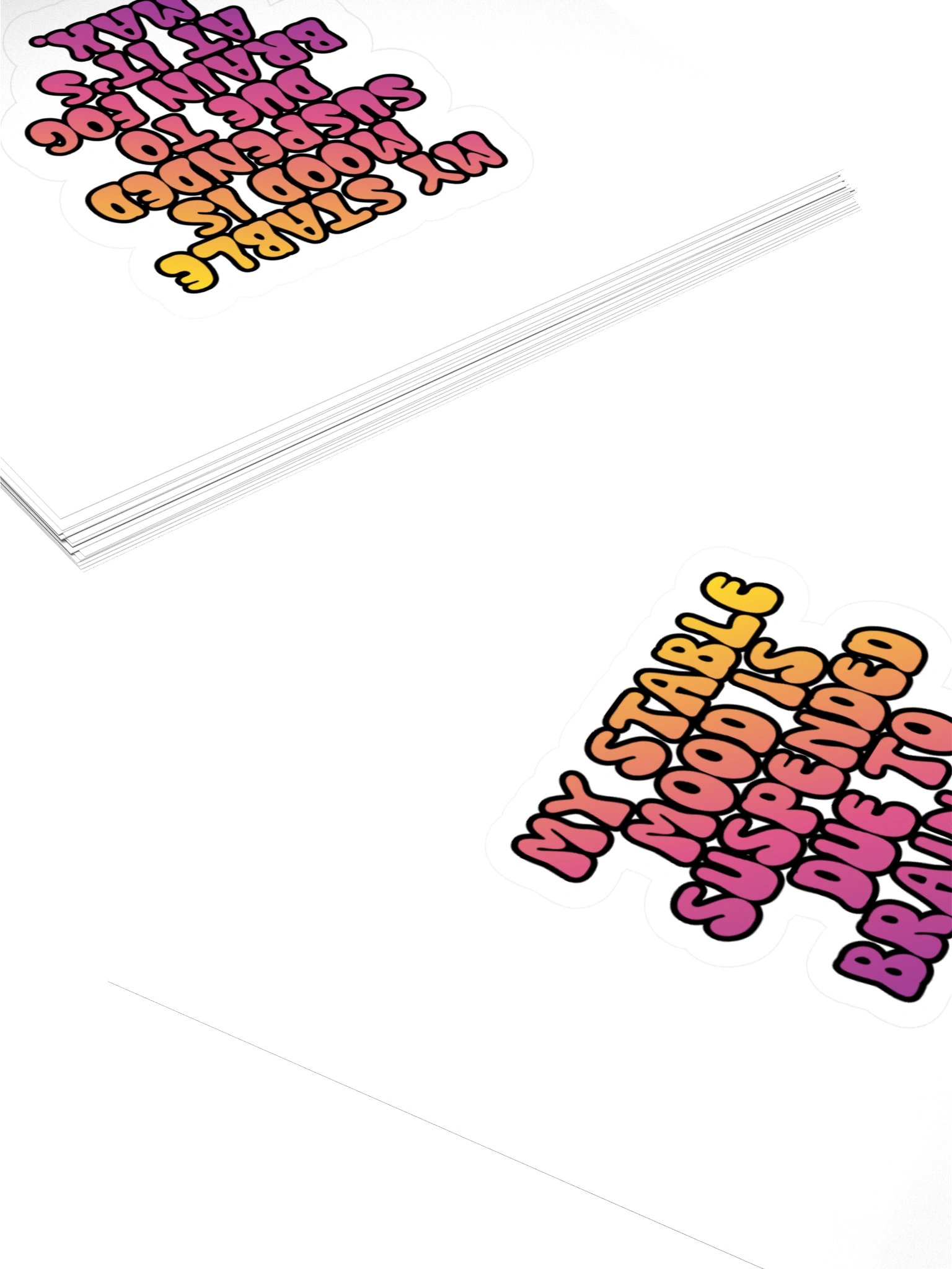 Menopause Chaos Kiss Cut 4"x4" Vinyl Sticker product image (4)
