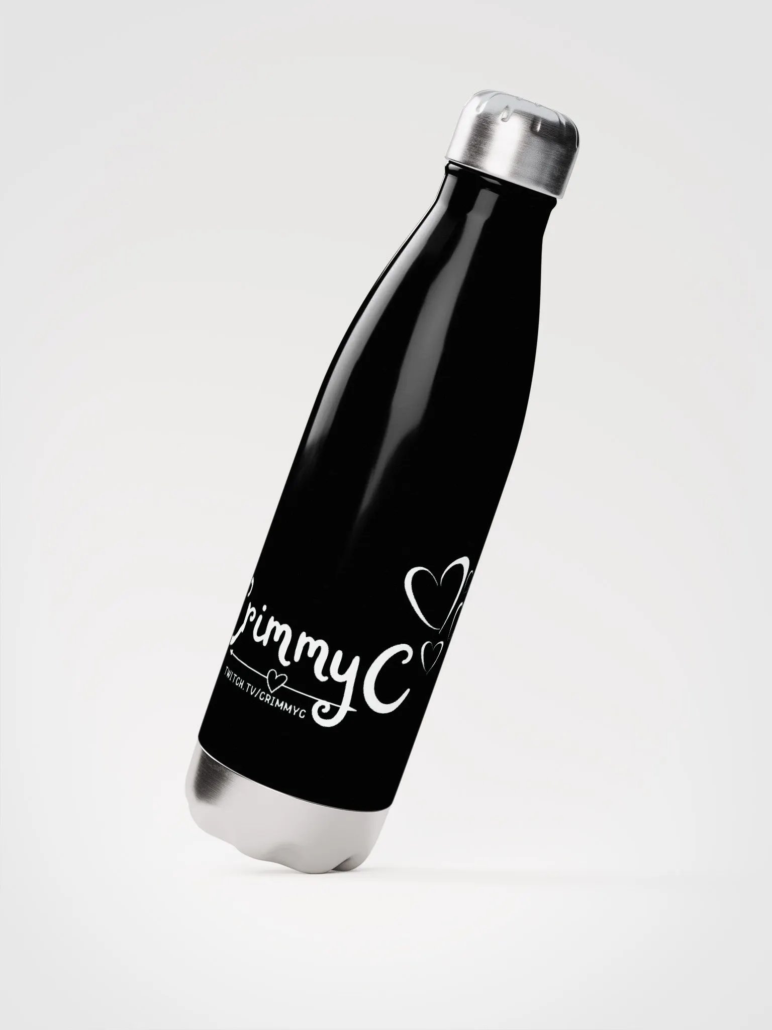Glossy Steel Oasis Water Bottle product image (2)