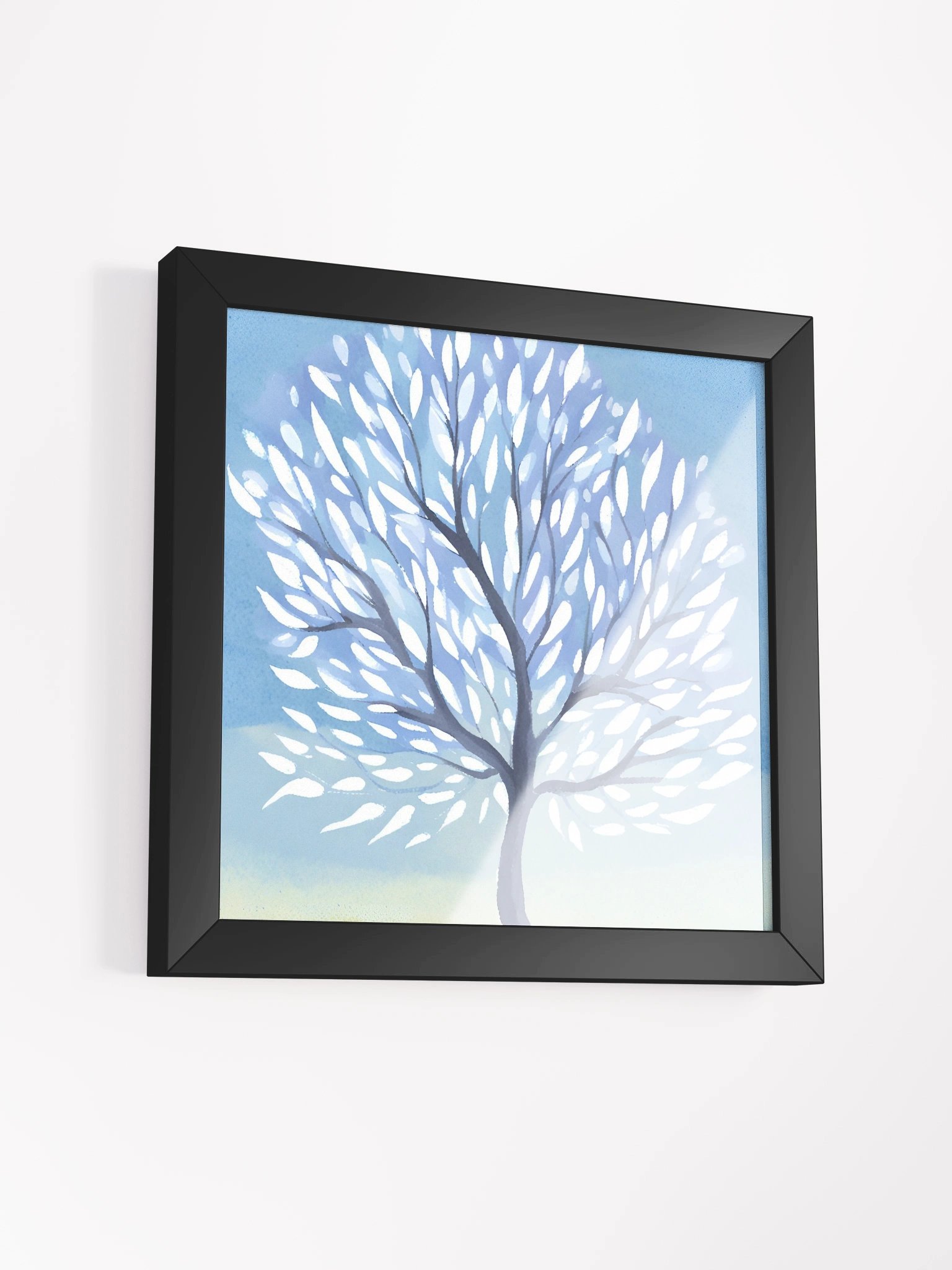 Serene Teardrop Tree Framed Poster product image (12)