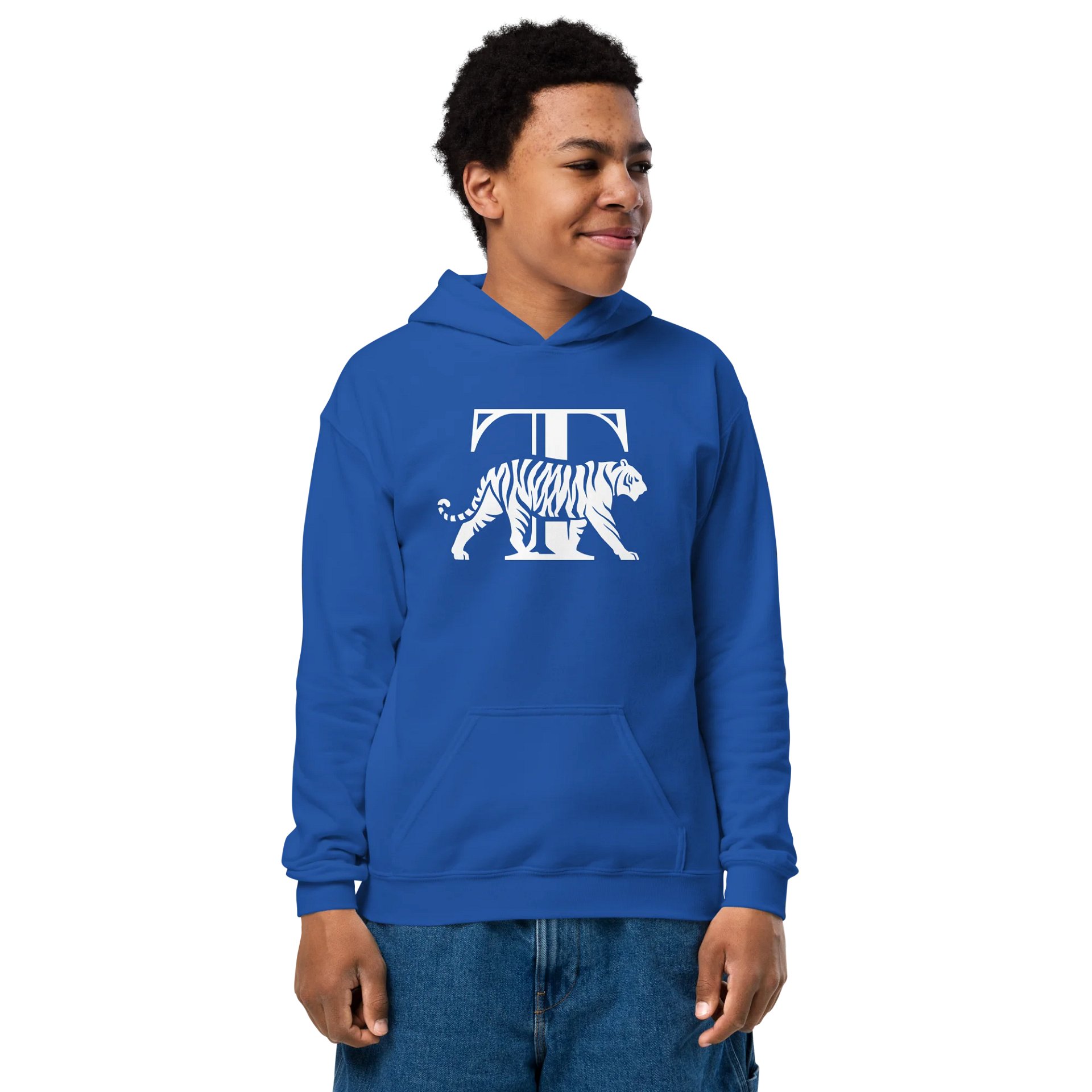 Youth Tiger Walk Hoodie (White) product image (16)