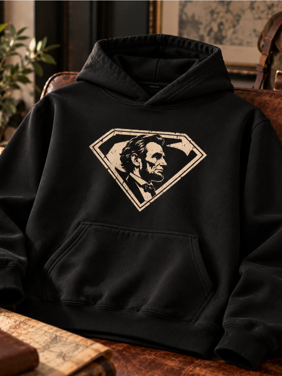Abraham Lincoln Superhero Hoodie product image (1)
