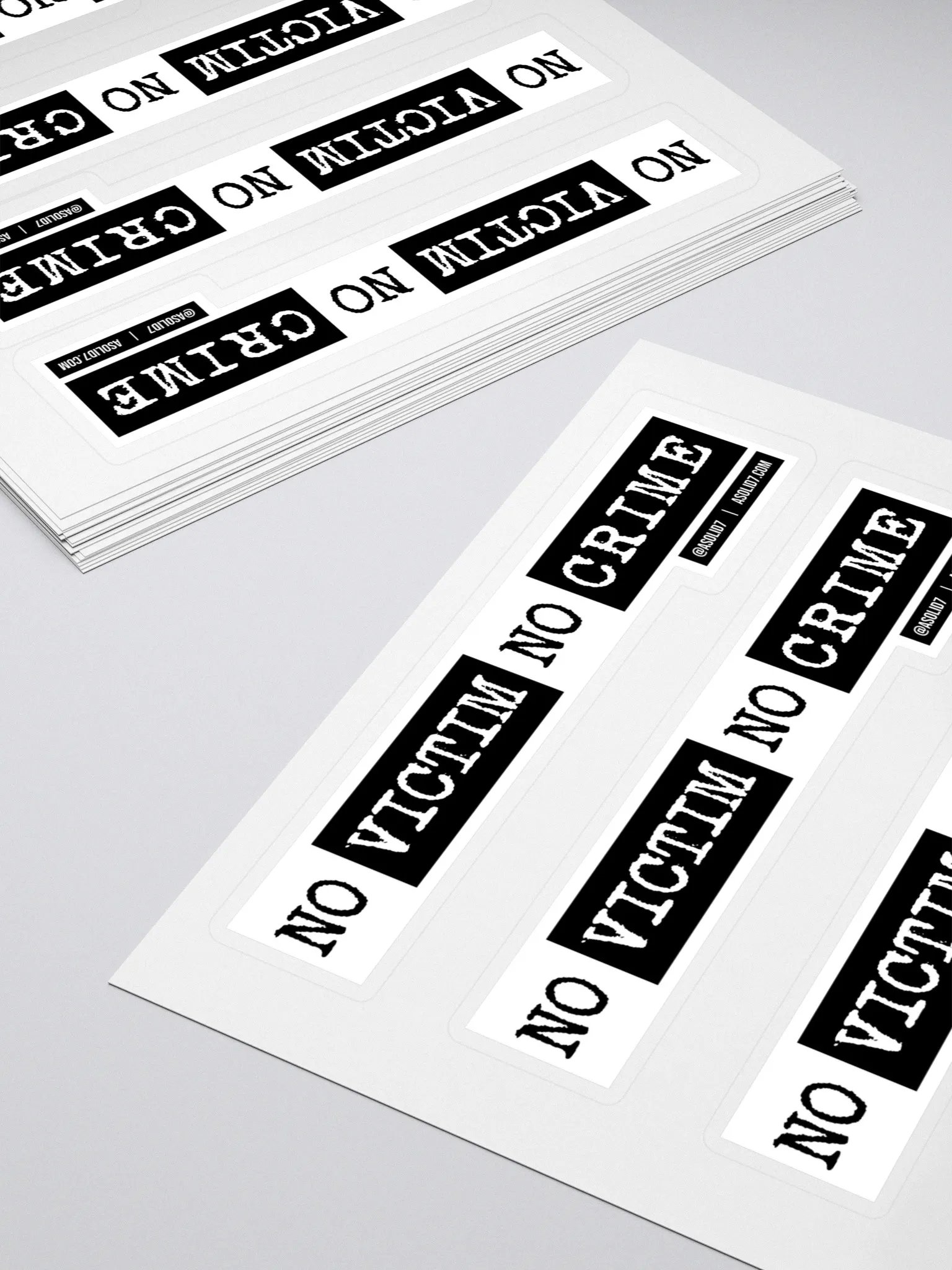 No Victim No Crime Stylized Stickers product image (4)