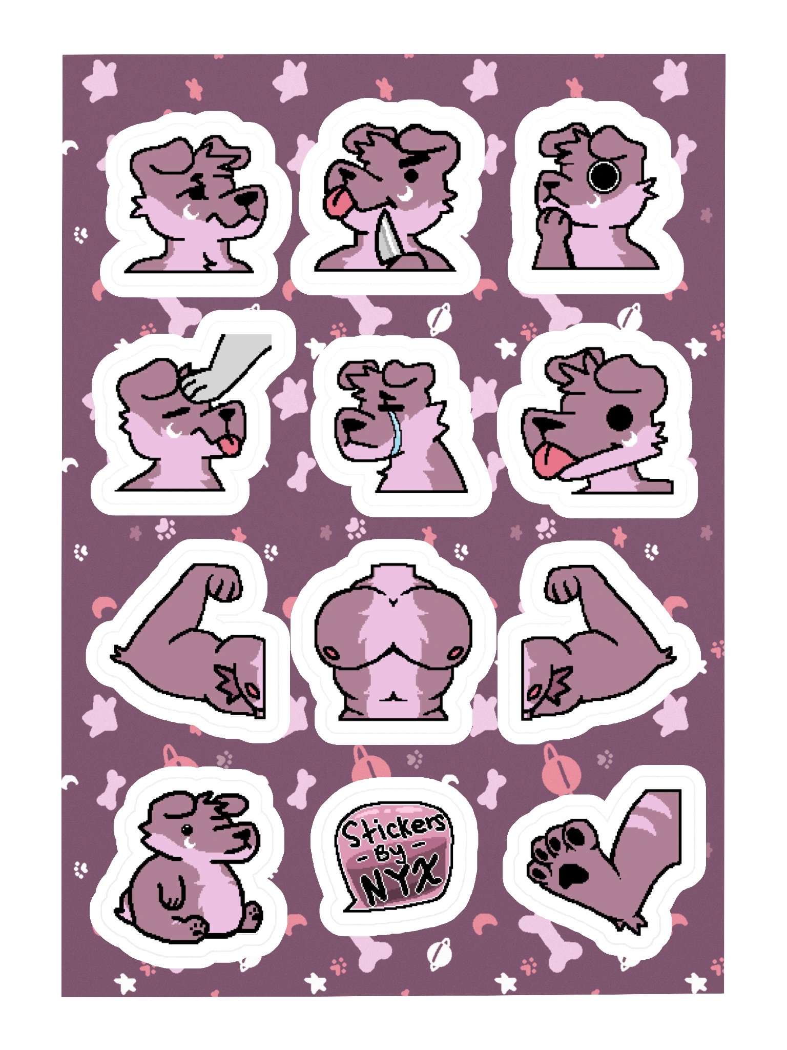 Nyx's Emote Sticker Sheet product image (3)