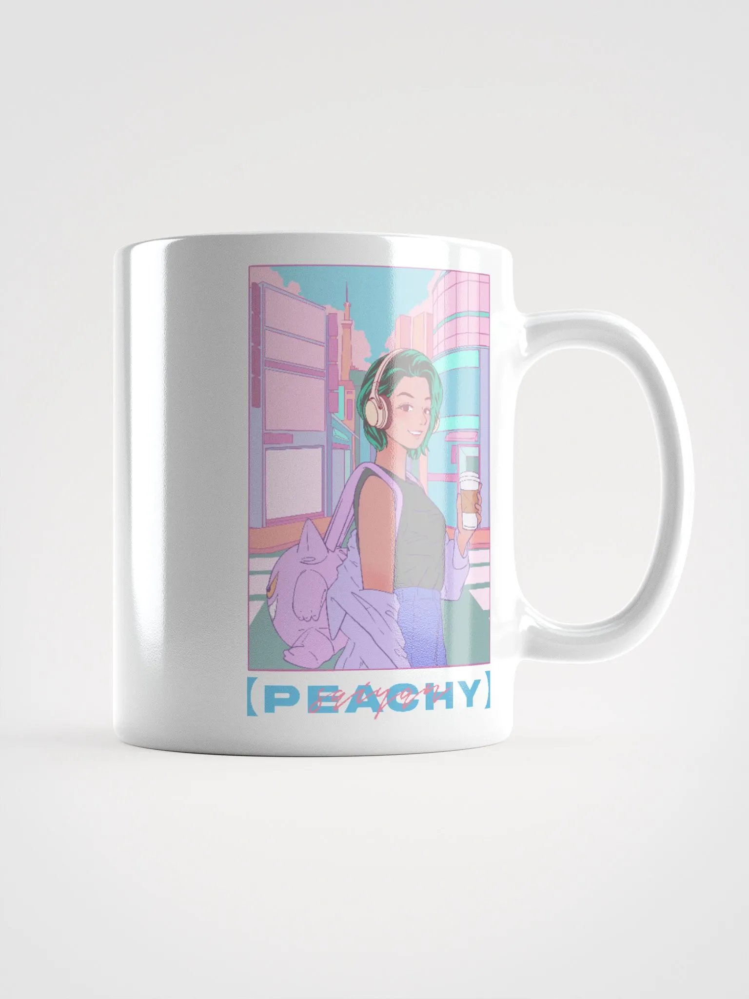 Walking with Peachy Mug product image (1)