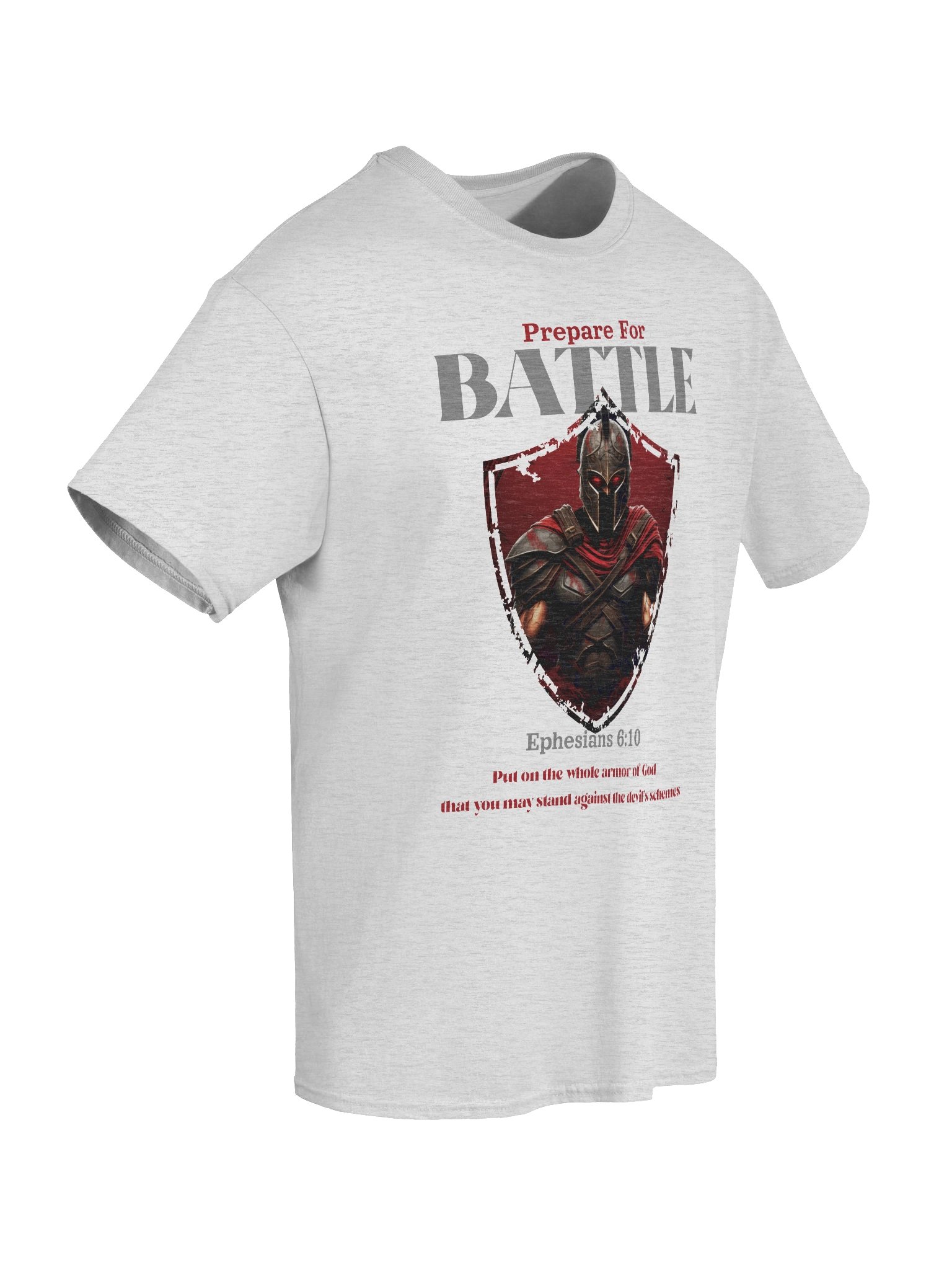 Prepare For Battle T-Shirt Ephesians 6:10, Armored Spiritual Warrior Bible Verse Tee product image (33)