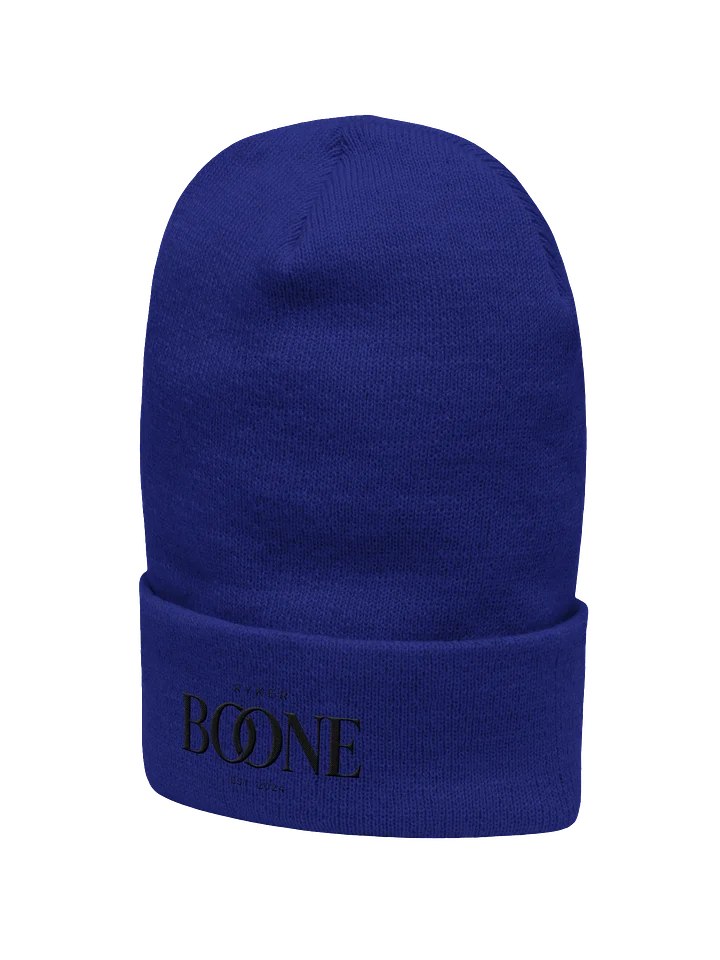 Ryker Boone "Backroad Heartbeat" Yupoong Cuffed Beanie (Black Logo) product image (2)