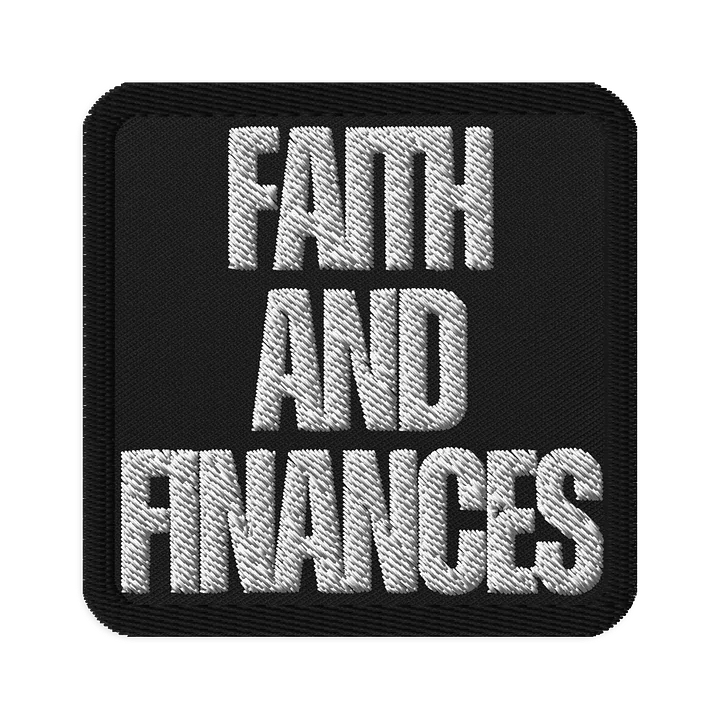 Faith and Finances Embroidery Patch product image (1)
