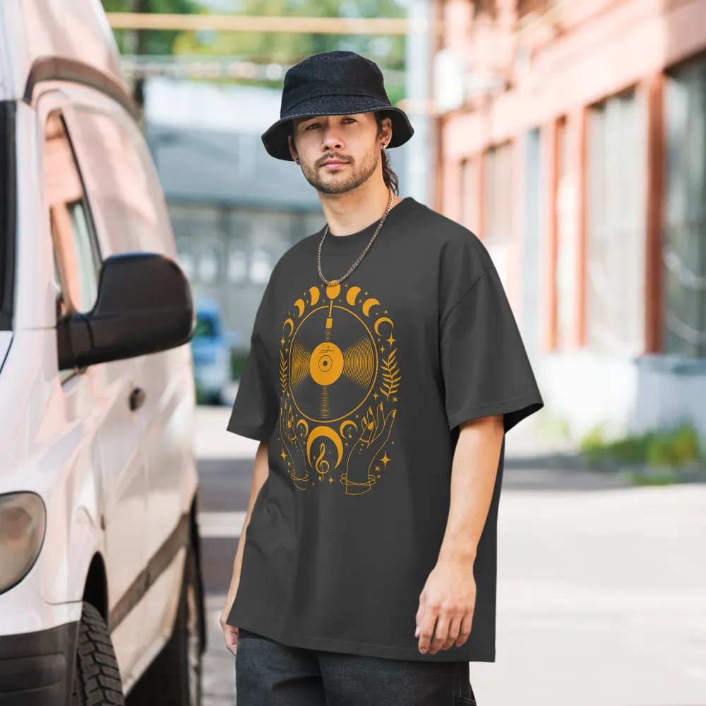 Occult Moon Vinyl - Oversized Tee product image (2)