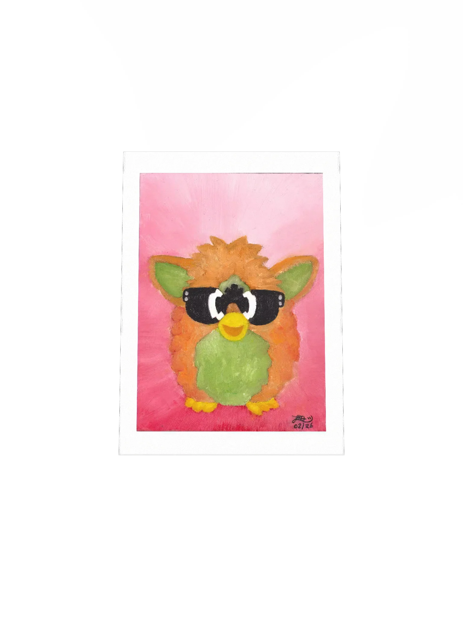 Furby Pink Oil Painting Print product image (7)