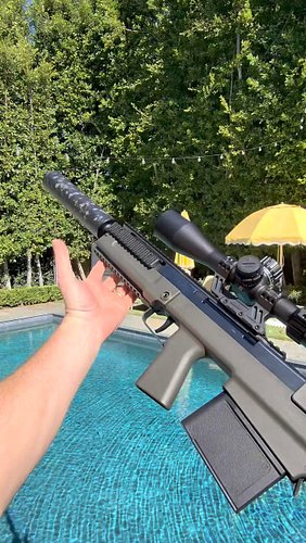 The @og_carbon_works FATBOY XXL Can on the @silverbackairsoftofficial VKS?? #airsoft #notreal
