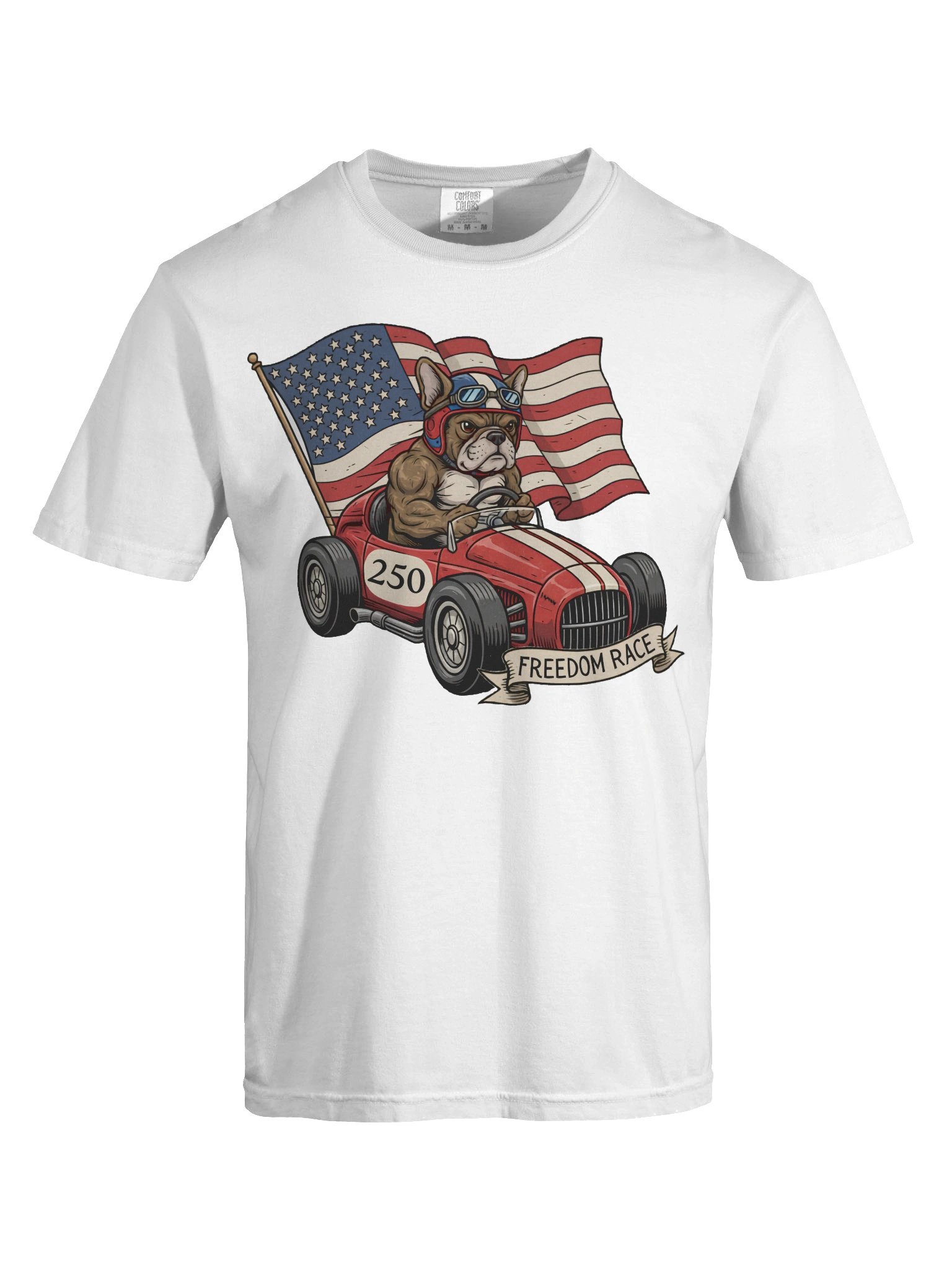 Freedom Race Bulldog T-Shirt product image (8)