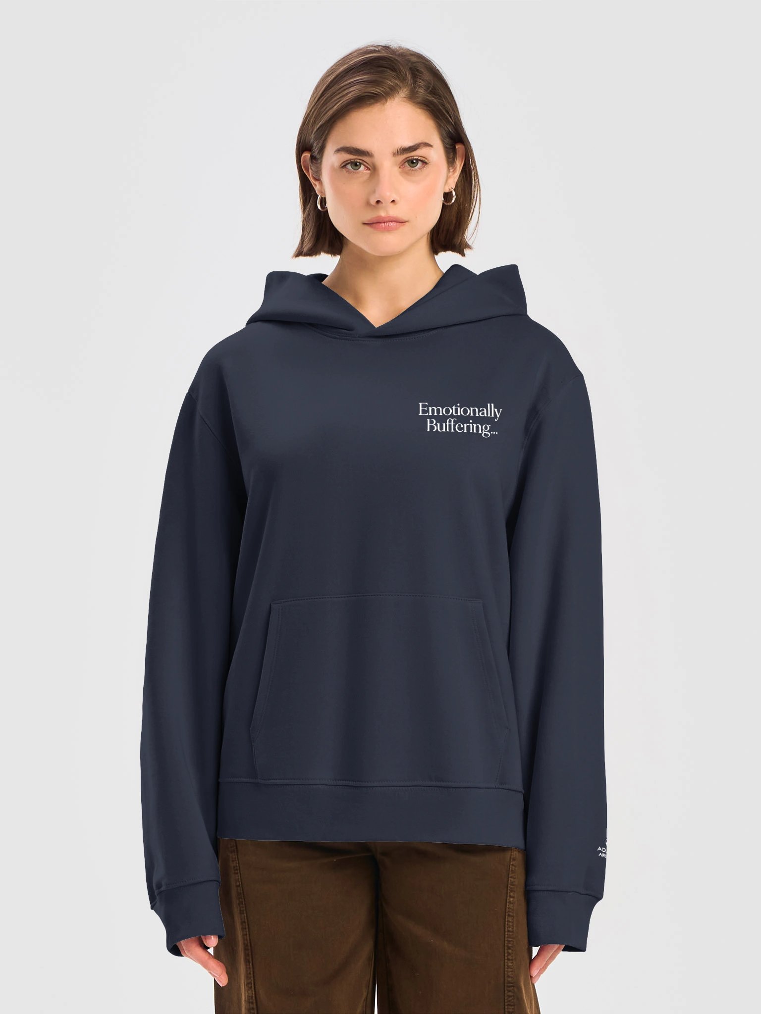 “Emotionally Buffering...” — Bella+Canvas Unisex Oversized Midweight Hoodie product image (1)