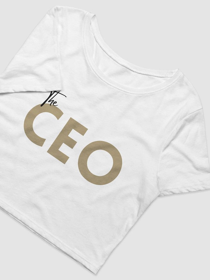 The CEO Cropped Tshirt - White product image (2)
