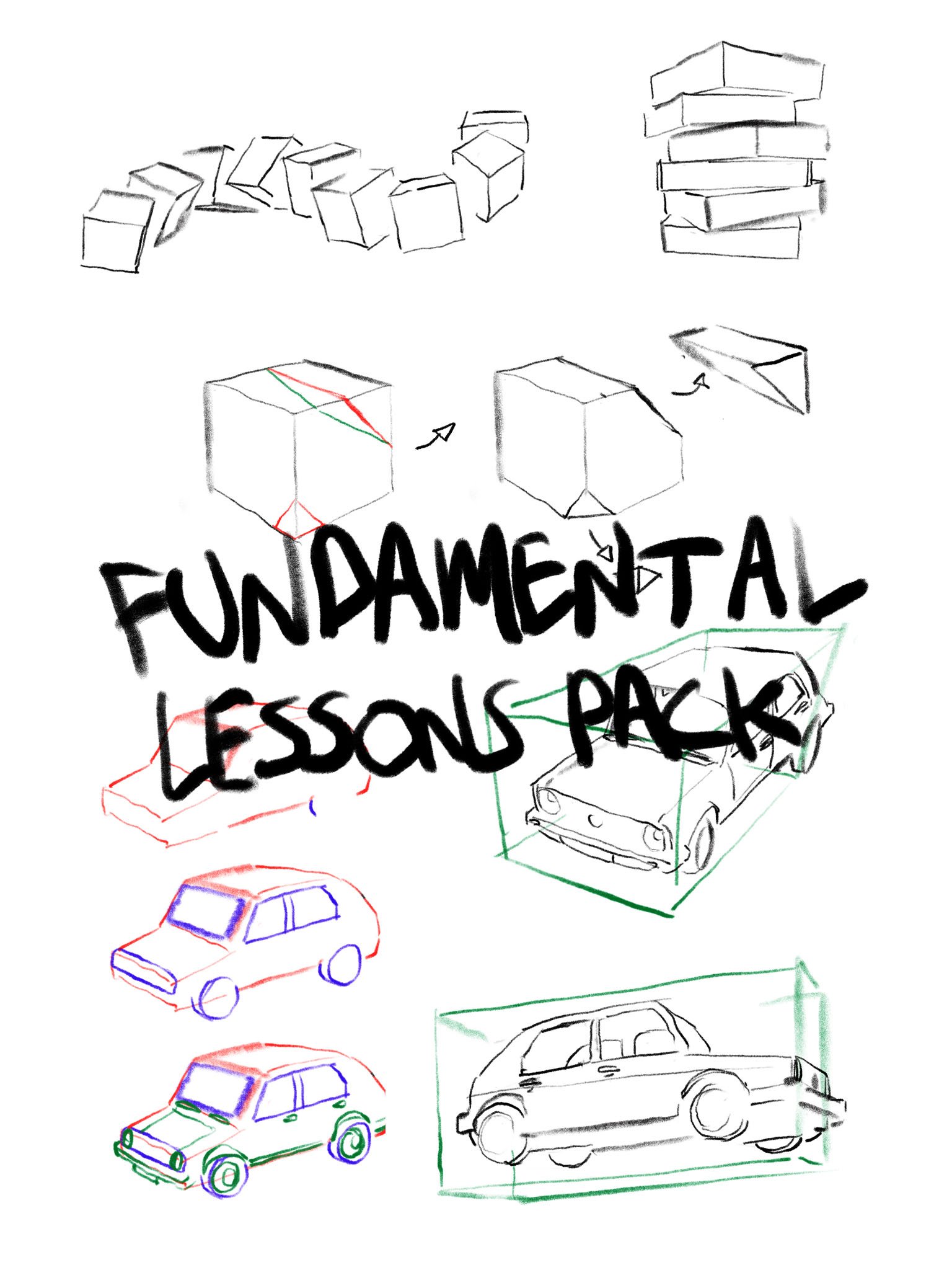 xyphid's drawing fundamentals lesson pack product image (1)