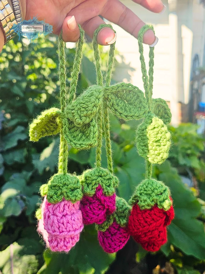 Crochet Flower Charms Pattern Bundle | Rose, Lily, Lavender (PDF Pattern) product image (2)