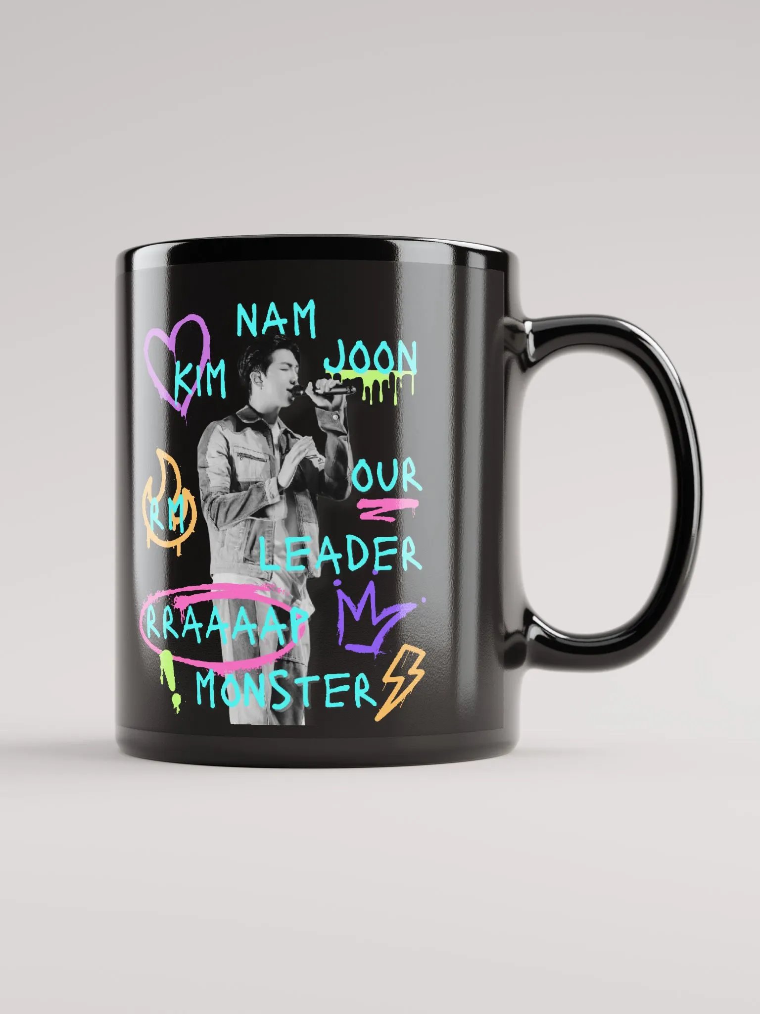 Rrrraaap Monster Black Mug product image (1)