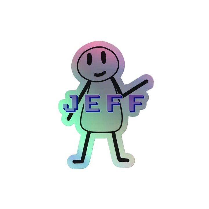 Jeff Holographic Sticker product image (2)