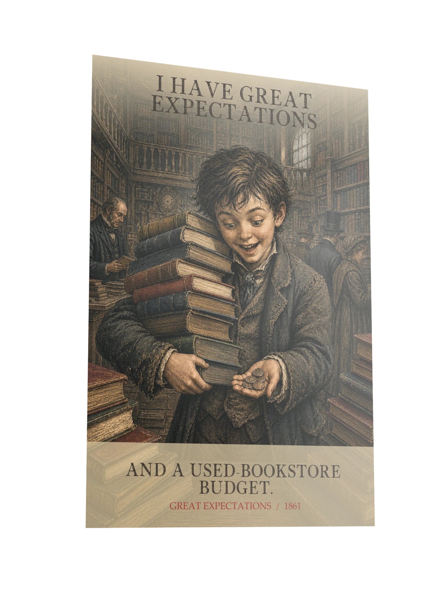 Have Great Expectations Used Bookstore Budget -- Great Expectations Art Print product image (10)