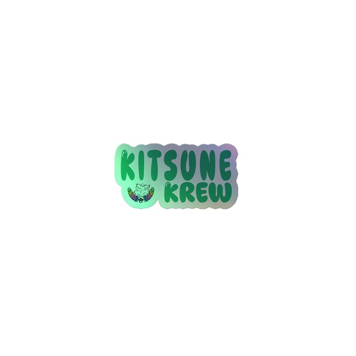 KITSUNE KREW Holographic Sticker product image (1)