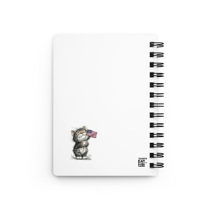 Patriotic Kitten Spiral Journal product image (2)
