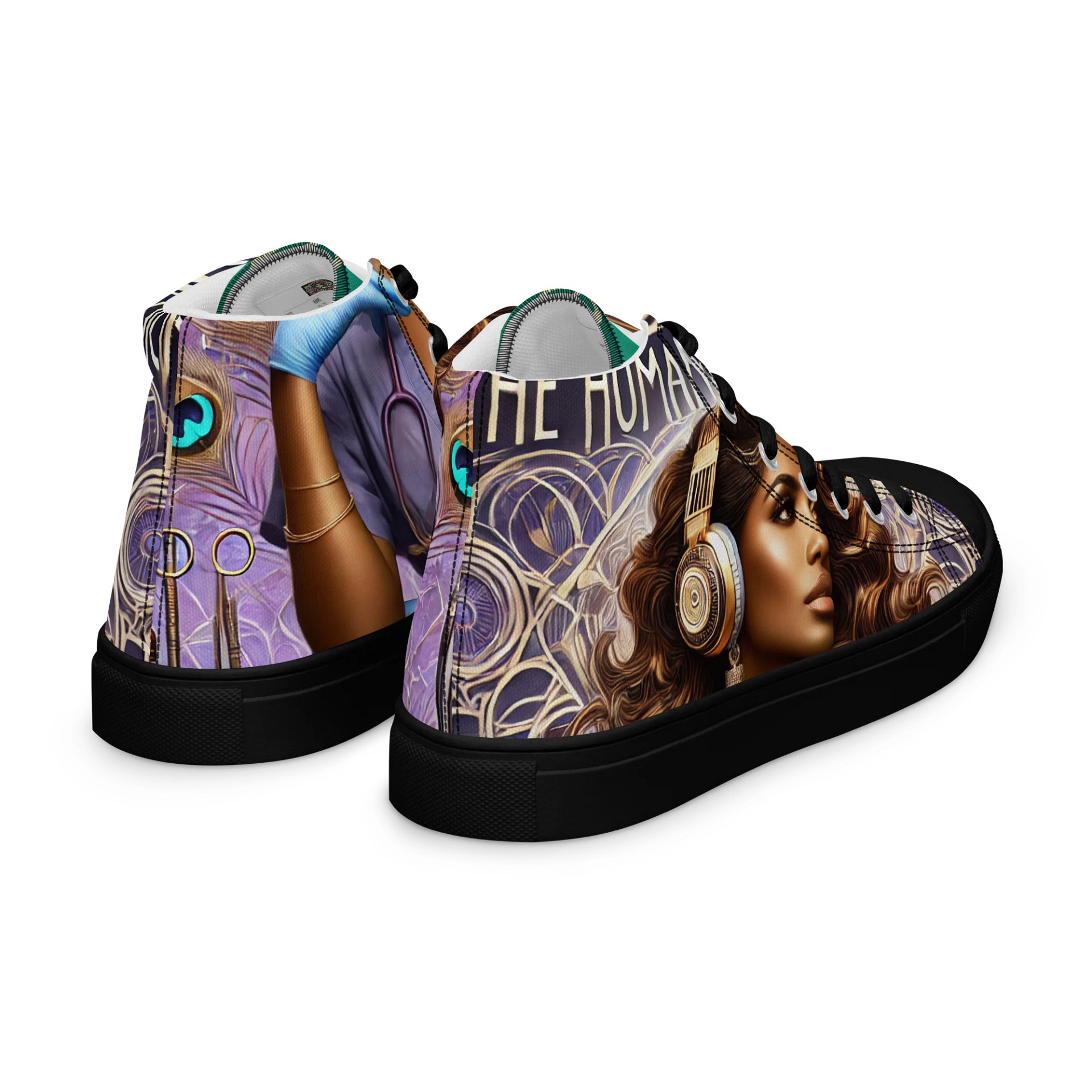 Humanities In Medicine Lovely Lavender Lady Custom Curated High Top Shoes product image (7)