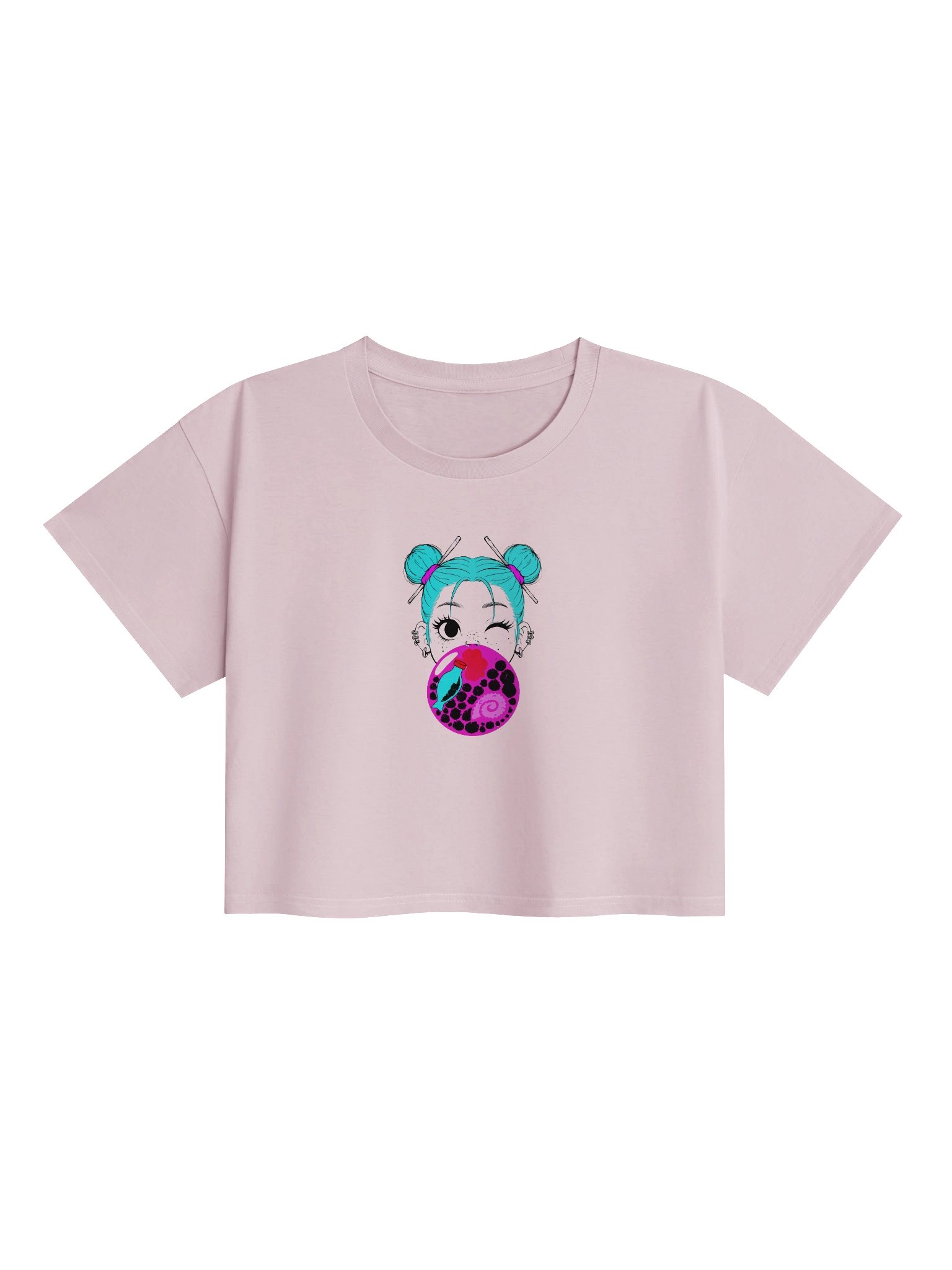 BENTO — The Bubble Gum Matrix | Graphic Crop Top | Alt Anime Streetwear product image (1)