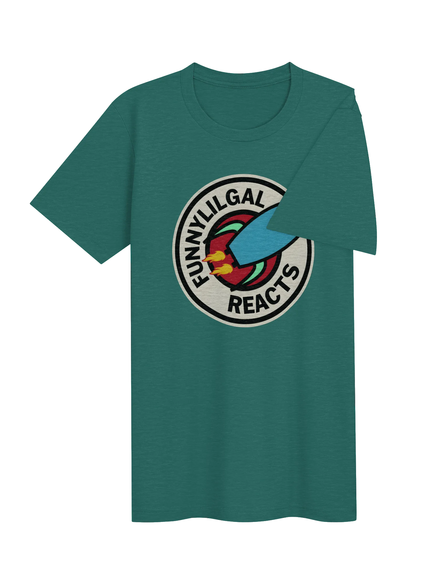 FunnyLilGal Reacts Futurama-Inspired Badge Shirt product image (42)
