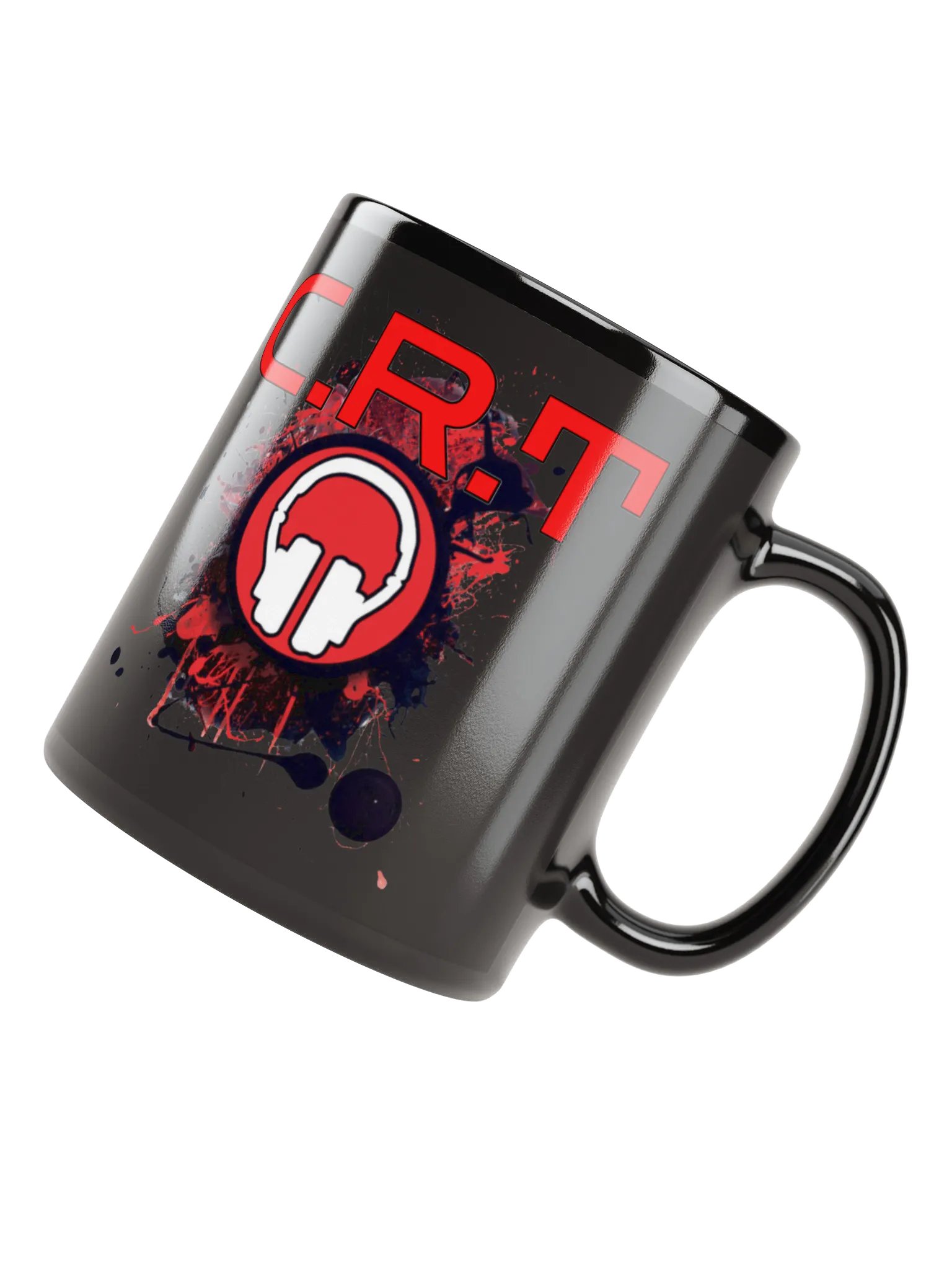 C.R.T Paint Splatter Mug Black (11oz or 15oz) product image (4)