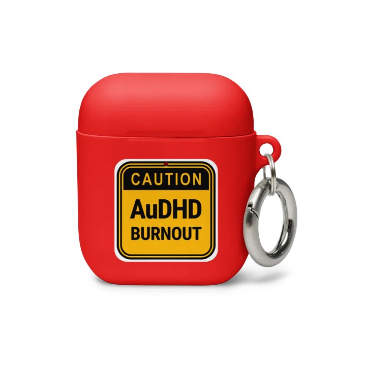 CAUTION: AuDHD BURNOUT (bubble design) airpods case product image (14)
