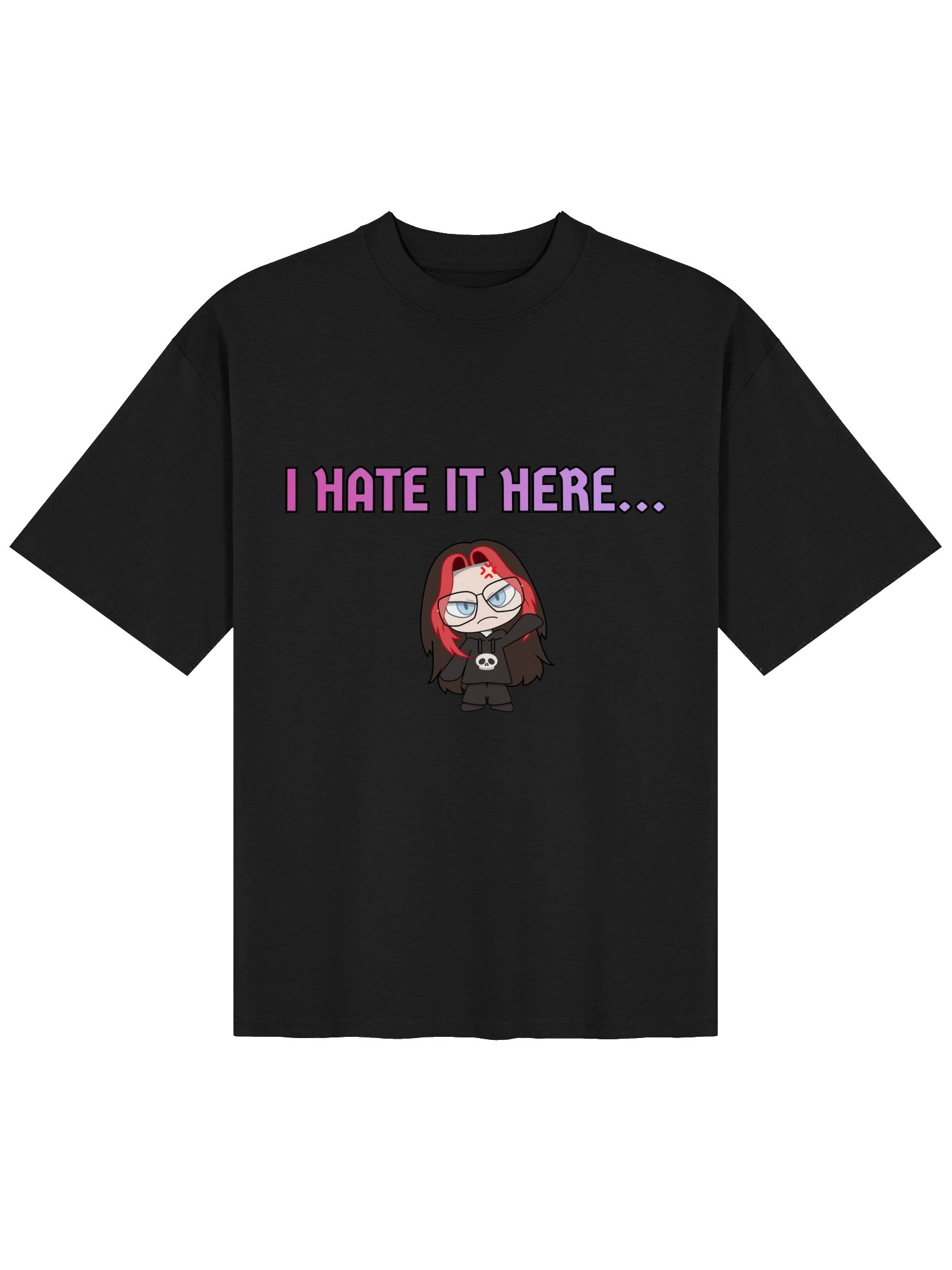 "I hate it here" Oversized T-Shit product image (1)