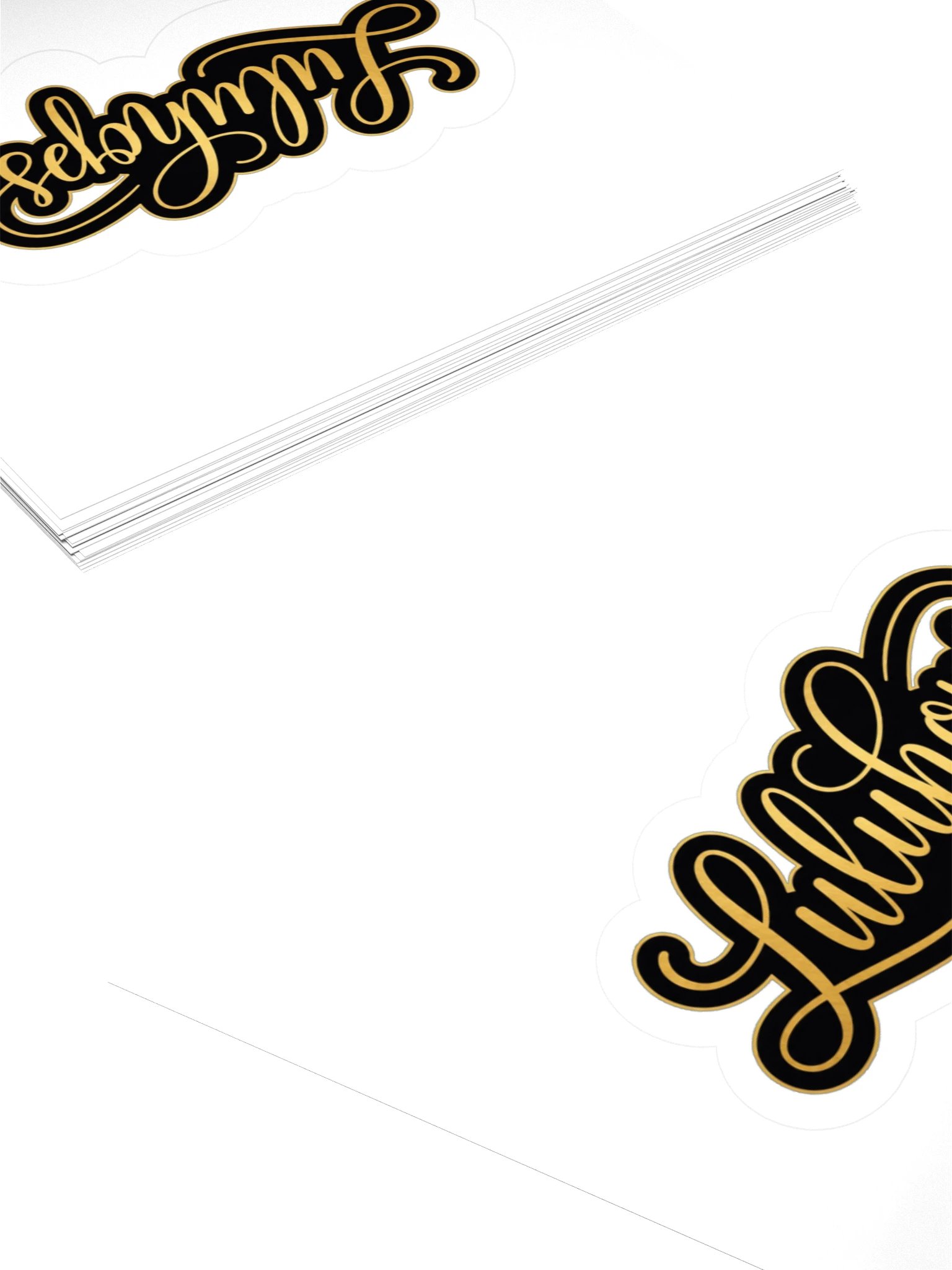 Luluhops Gold Script Sticker product image (4)